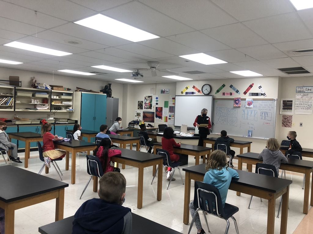 Mrs. Proehl read to Mrs. Jacquinot’s 2nd Graders for World Read Aloud Day 2021