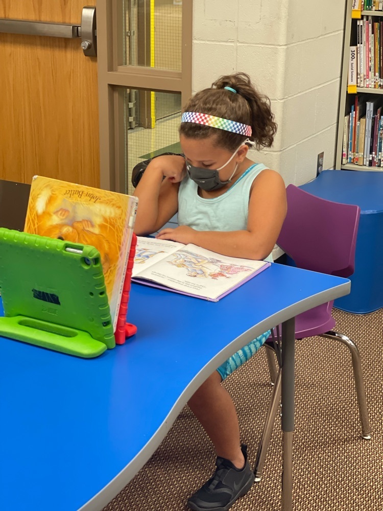 Students in Ms. Norrisโs class love Library day!