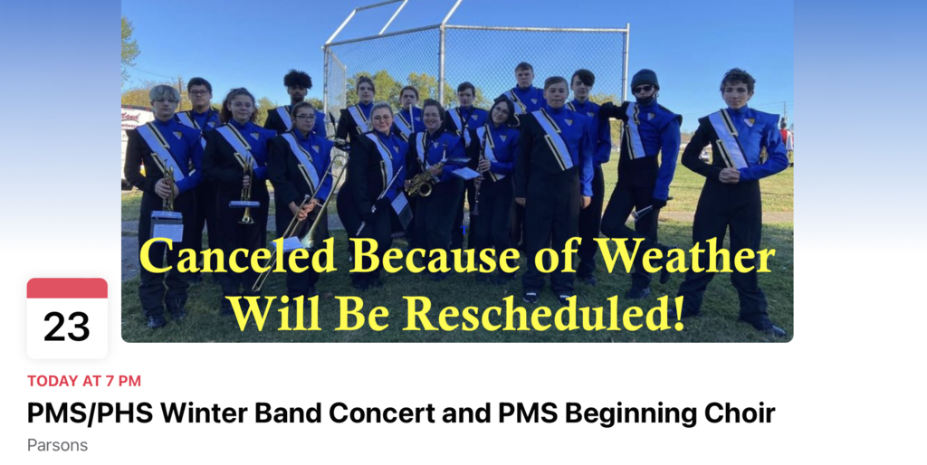 Band Canceled