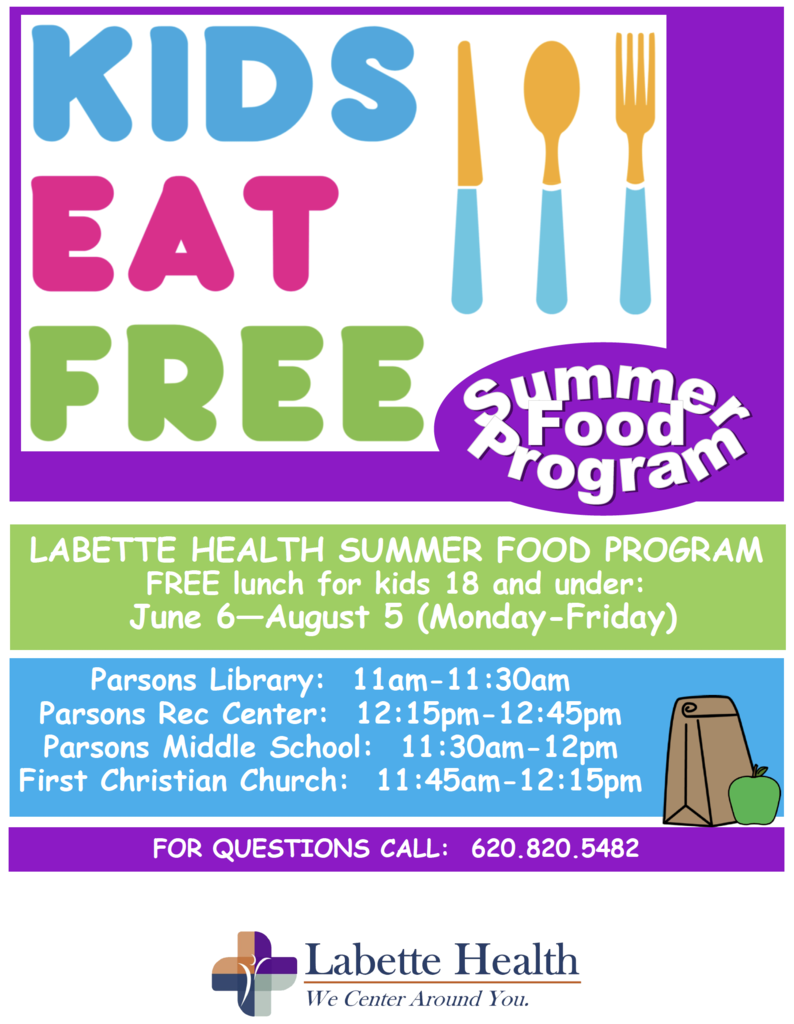 Summer Food Program • See Attached PDF