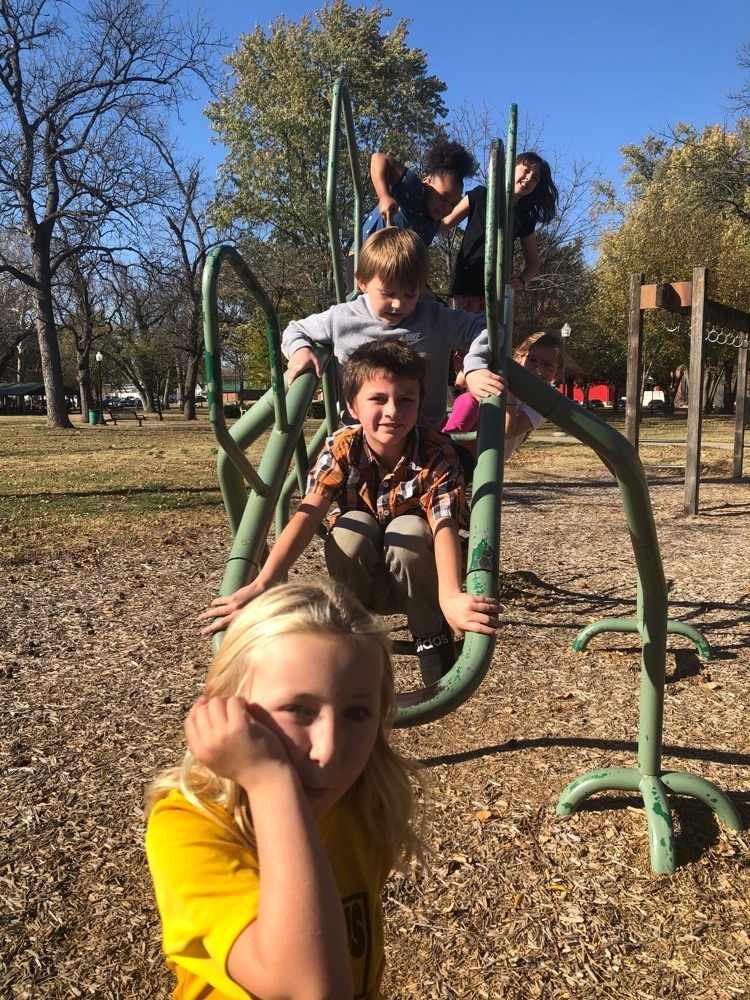 climbing at the park