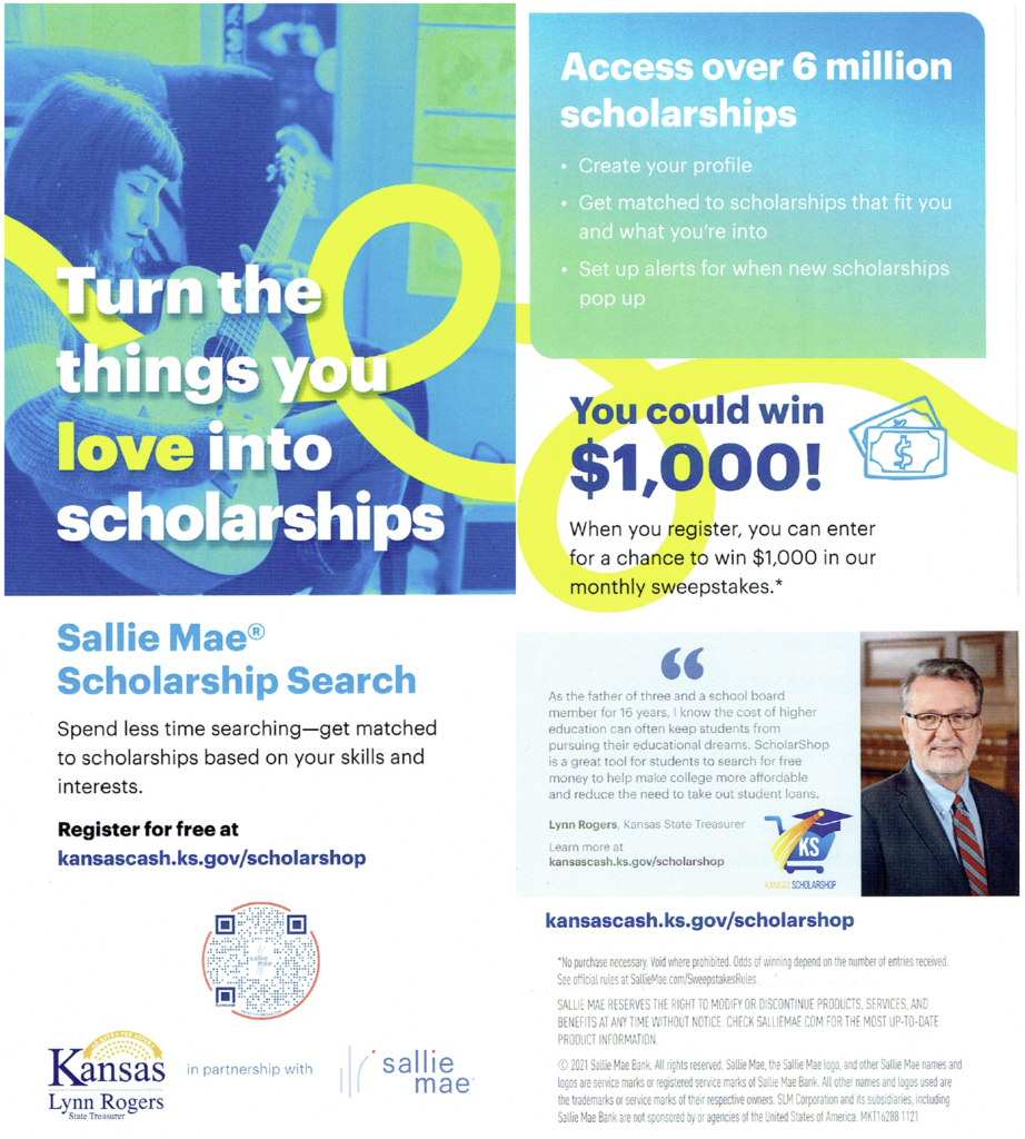 Kansas Scholarship Search Information