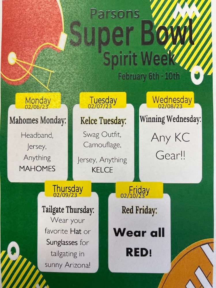 KC Chiefs Spirit Week 