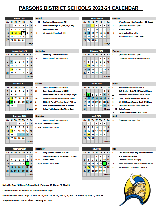 Usd 259 District Calendar - Adrian Tremblay