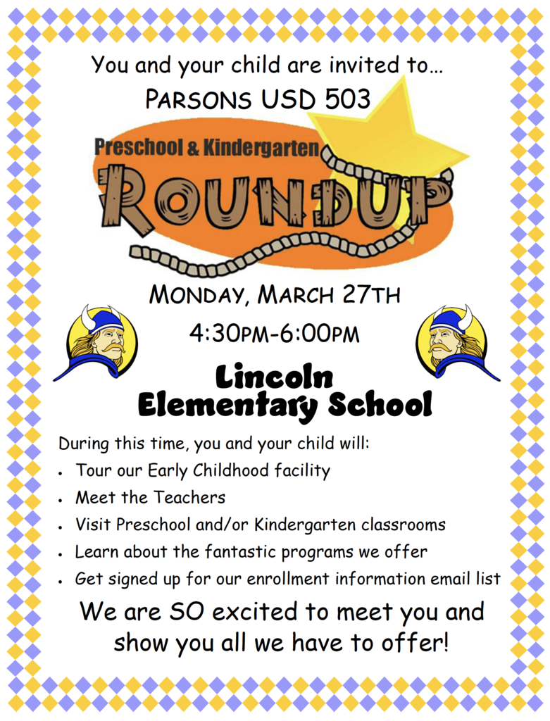 Roundup for Preschool and Kindergarten Students