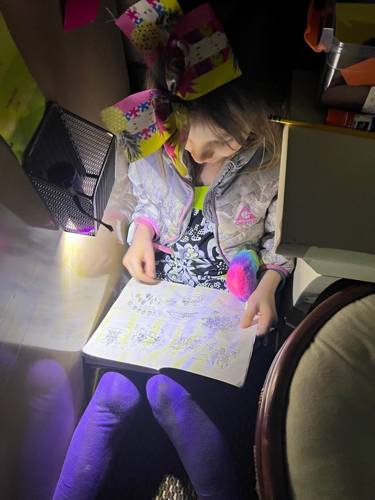 Miss Ally’s class had so much fun reading during Flashlight Friday! 🔦