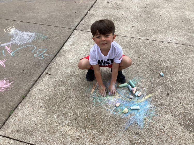 Coen with chalk