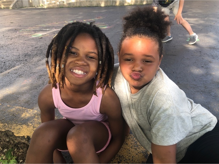 two girls together at recess