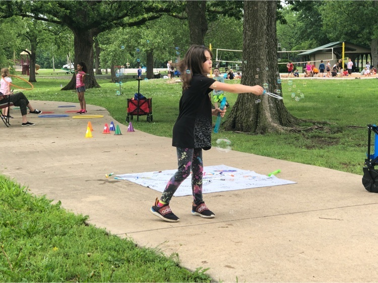 kid with bubbles