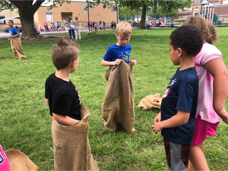 students at field day