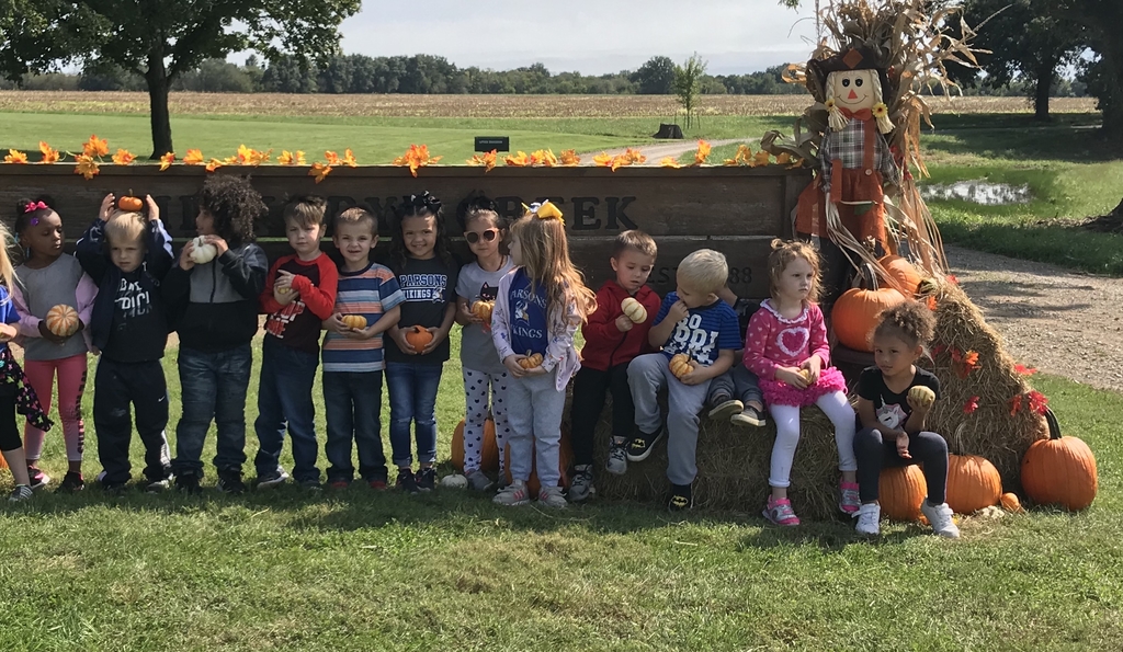 Children and their pumpkins