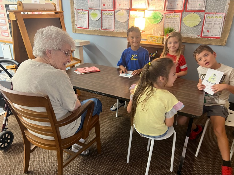 Mrs. Hutley’s first graders had a great day with our new friends from Presbyterian Manor! We shared stories with one another, and had great laughs and conversations. We can’t wait until we get to meet with them again.