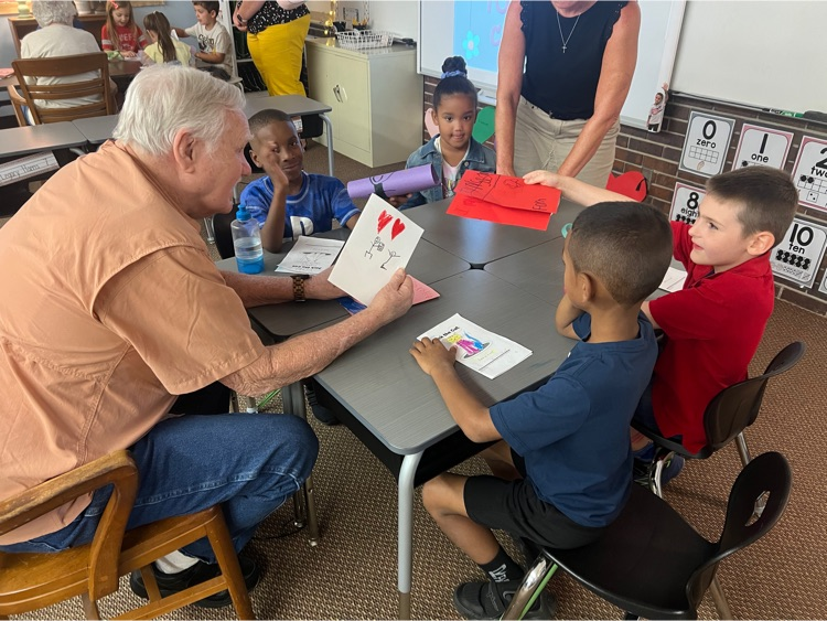 Mrs. Hutley’s first graders had a great day with our new friends from Presbyterian Manor! We shared stories with one another, and had great laughs and conversations. We can’t wait until we get to meet with them again.